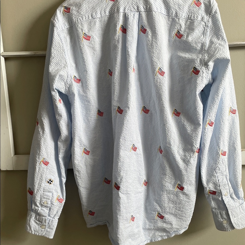 Castaway Light Blue Shirt with Red Embroidery - Picture 5 of 7